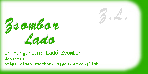 zsombor lado business card