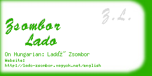 zsombor lado business card